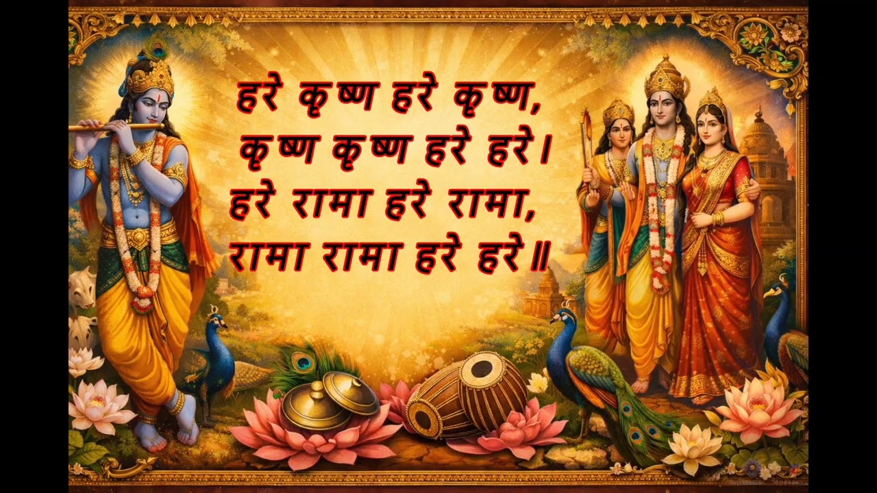 हरे कृष्ण हरे कृष्ण कृष्ण कृष्ण हरे हरे 🙏| Maha Mantra | Peaceful Kirtan & Meditation