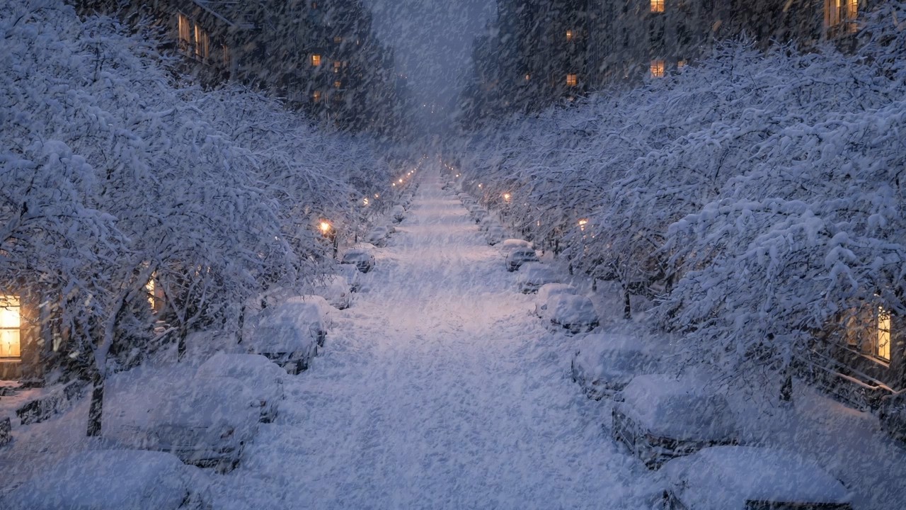 Powerful Blizzard Sounds - Howling Wind & Blowing Snow | Nature Sounds for Sleep