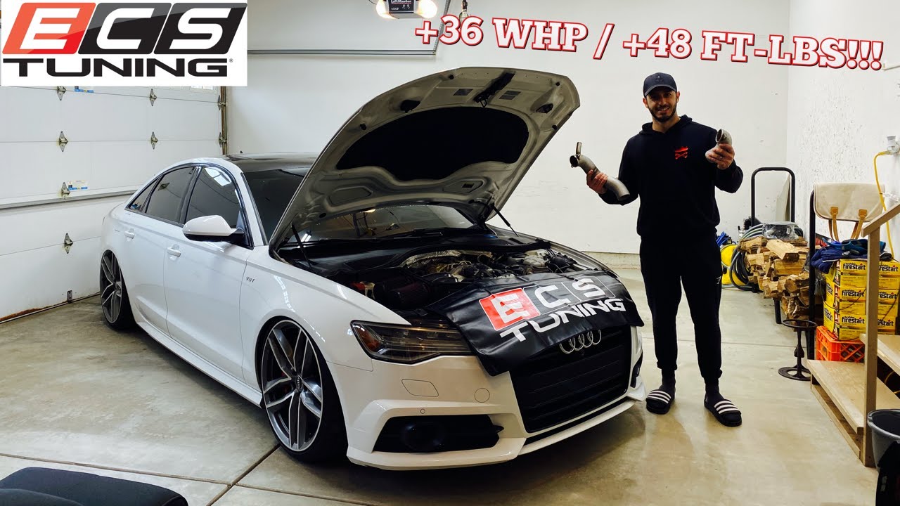 Установка впускного коллектора Audi S6 Turbo для Stage 2! (Впускные коллекторы ECS Tuning Turbo!)