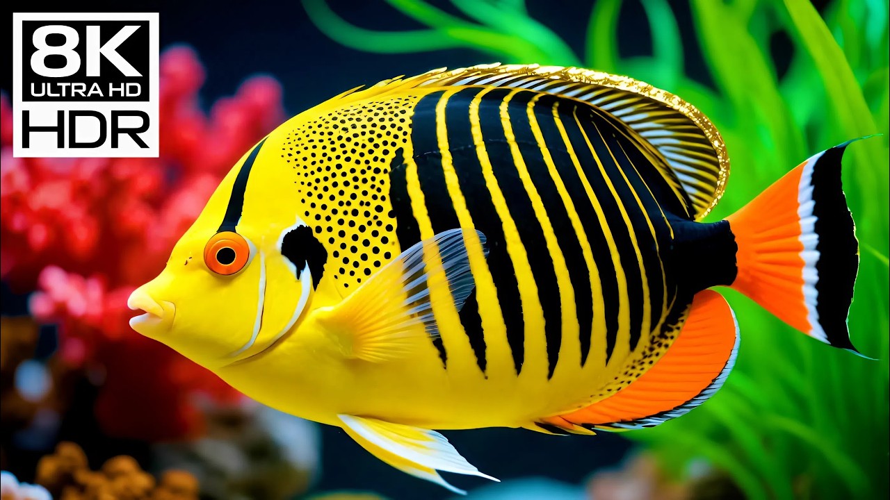 🐠 8K Ultra HD | Beneath the Aquarium Blue — Peaceful Drift Across the Hidden Blue