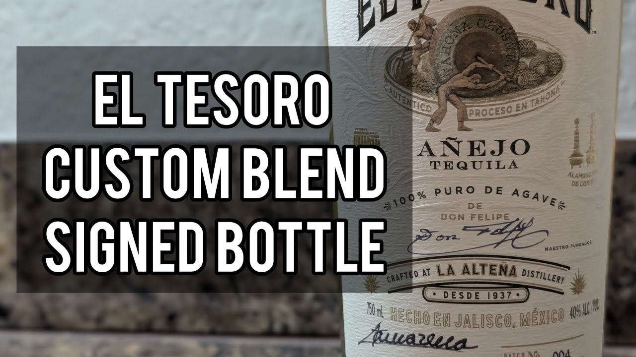 El Tesoro Añejo (бутылка с автографом, партия 4) - демонстрация и обзор бутылки.