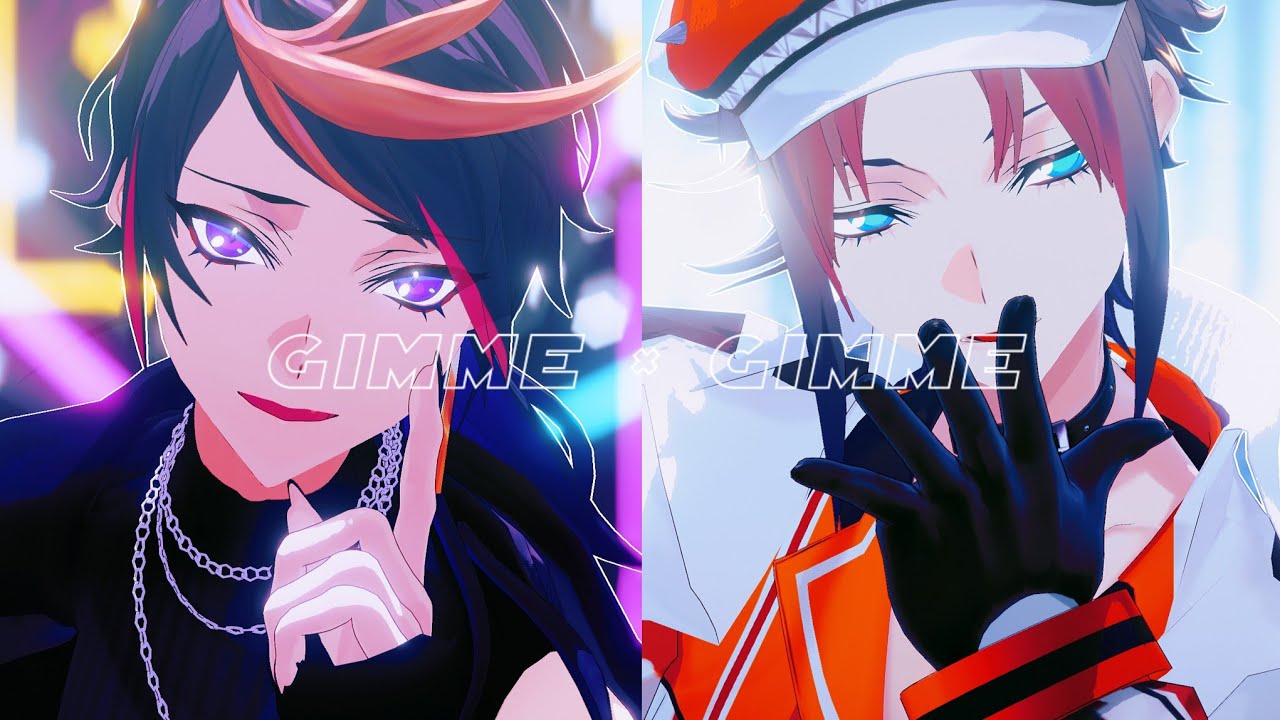 【にじさんちMMD】 Gimme × Gimme (八王子P × Giga) [おじ式Mysta Rias & Shu Yamino]