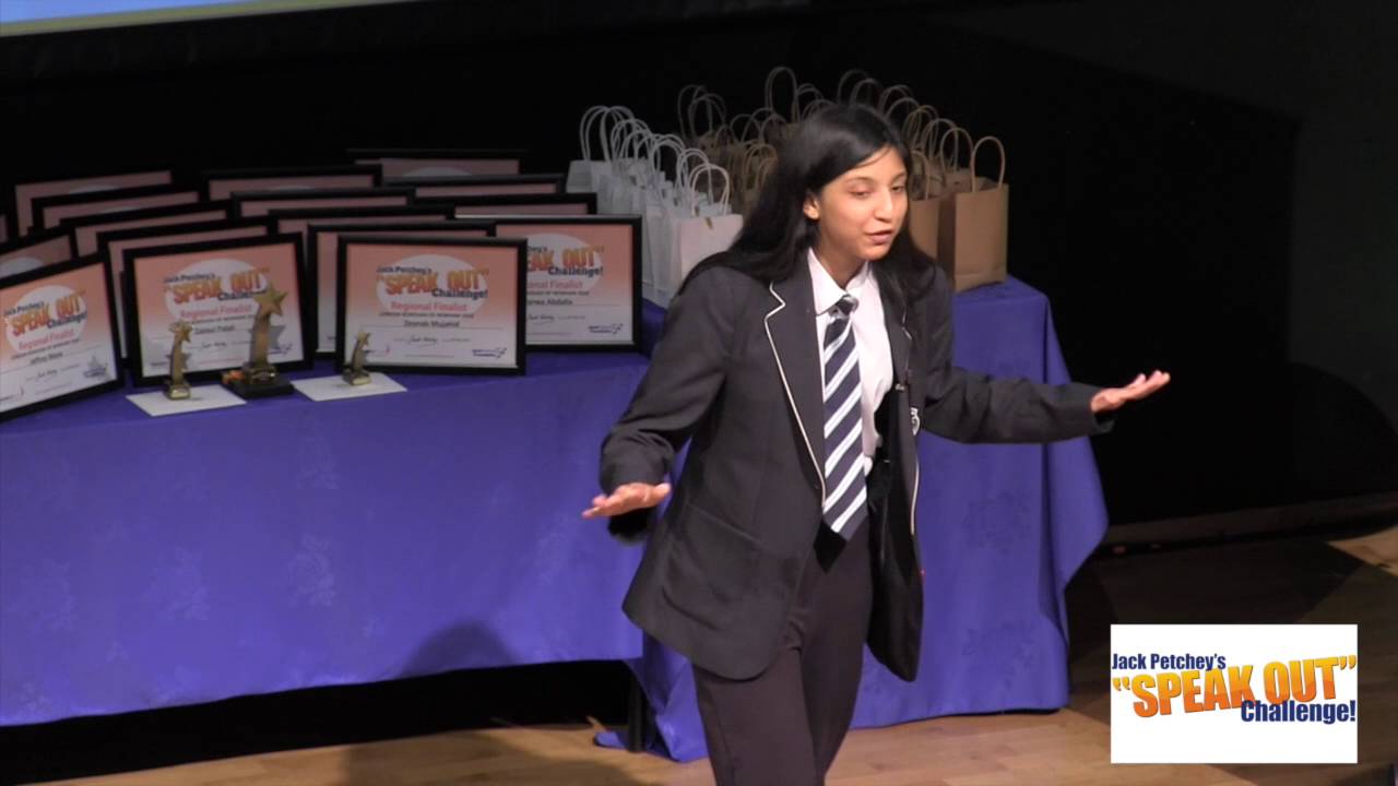 Zhareen Syed, Winner, Jack Petchey’s “Speak Out” Challenge! Newham Regional Final 2015-16