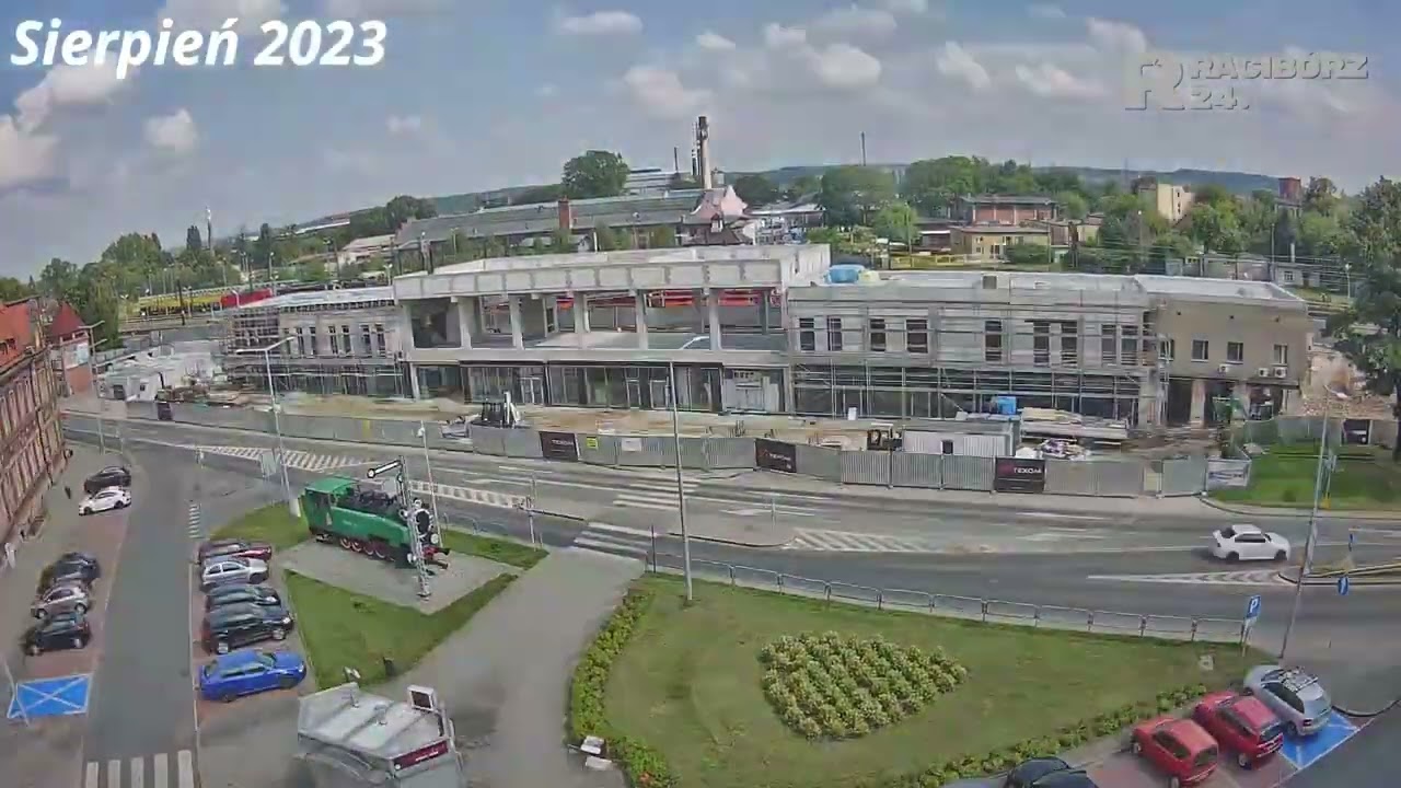 Budowa dworca PKP Racibórz - Timelapse