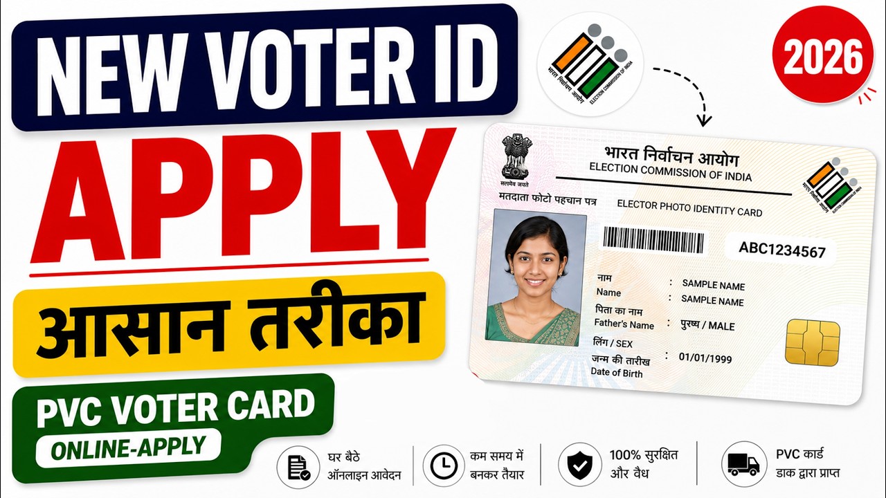 Voter ID Card Online 2026 | New voter card apply online 2026 | E-Sign Voter Card Kaise Banaye