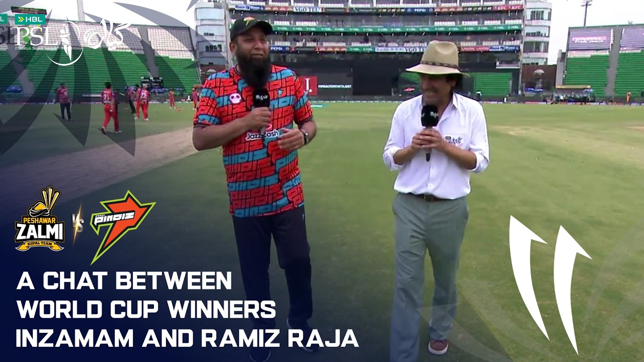 Ramiz Raja In Conversation With Inzamam Ul Haq | Peshawar Zalmi vs Rawalpindiz  | PSL 11 | MZB1H