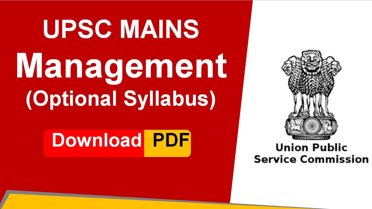 Management Science Optional for UPSC| UPSC Management Optional |Management Optional Subject for UPSC