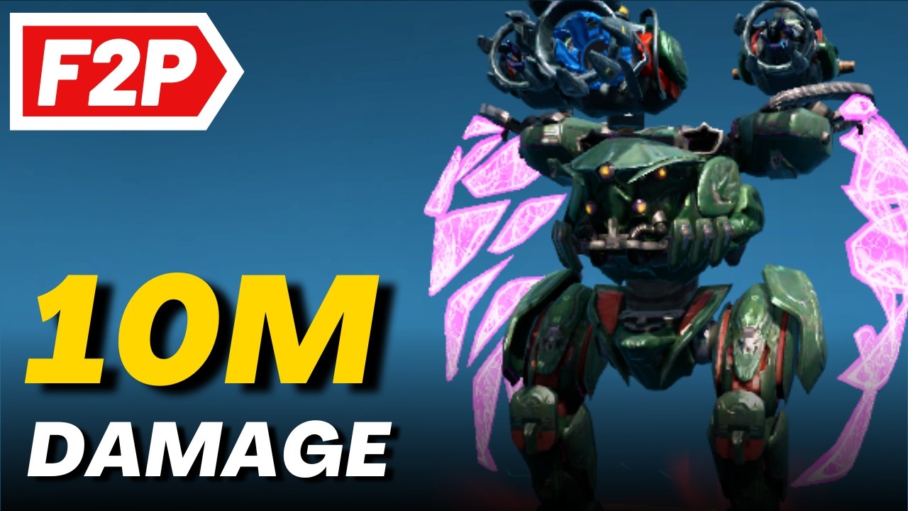 10 Million Damage Using Free to Play Robots & Titan in War Robots - WR F2P