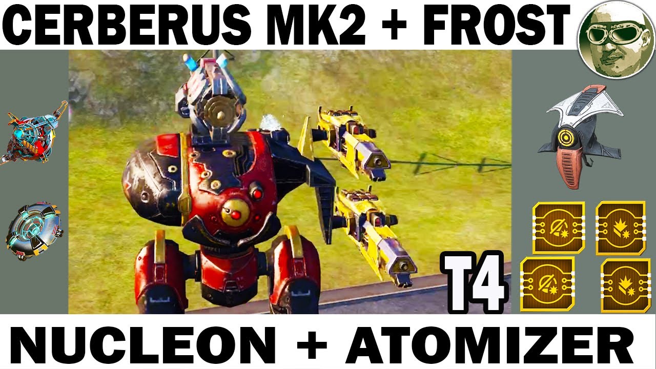 MAD CERBERUS NUCLEON ATOMIZER MK2 + FROST WAR ROBOTS REMASTERED MAX GAMEPLAY WR