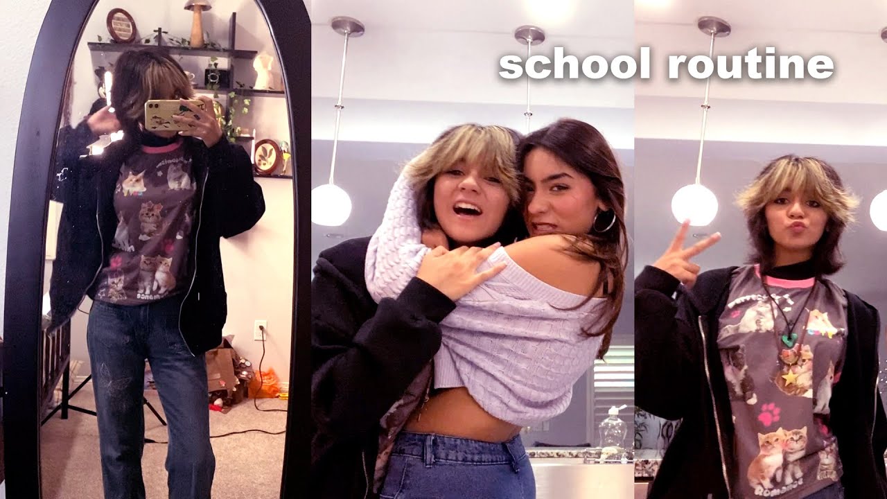 Get Ready With Us SCHOOL ROUTINE *LATE START*