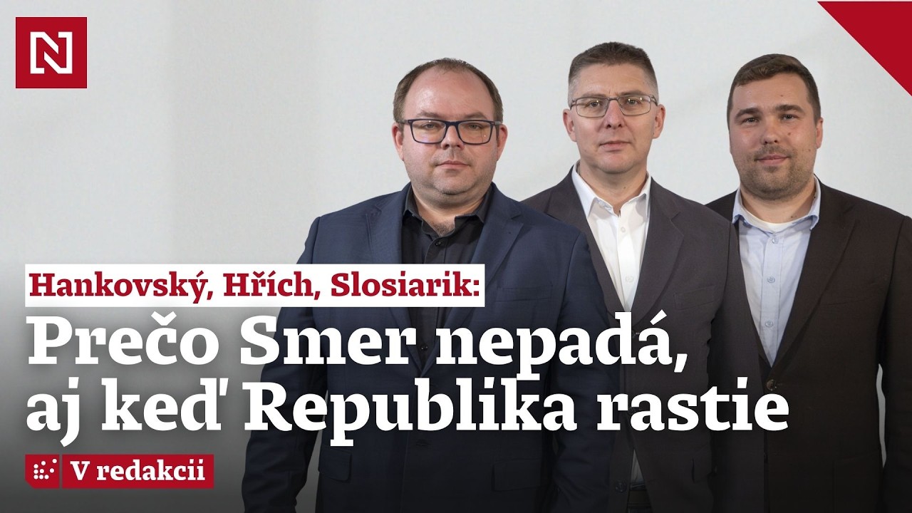Hankovský, Hřích, Slosiarik: Prečo Smer nepadá, aj keď Republika rastie