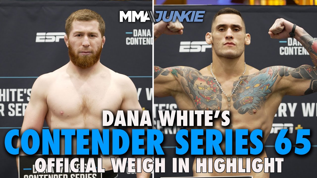 DWCS 65 Official Weigh In Highlight: One Fight Off Due to Weight Miss, Four Fights Set to Go