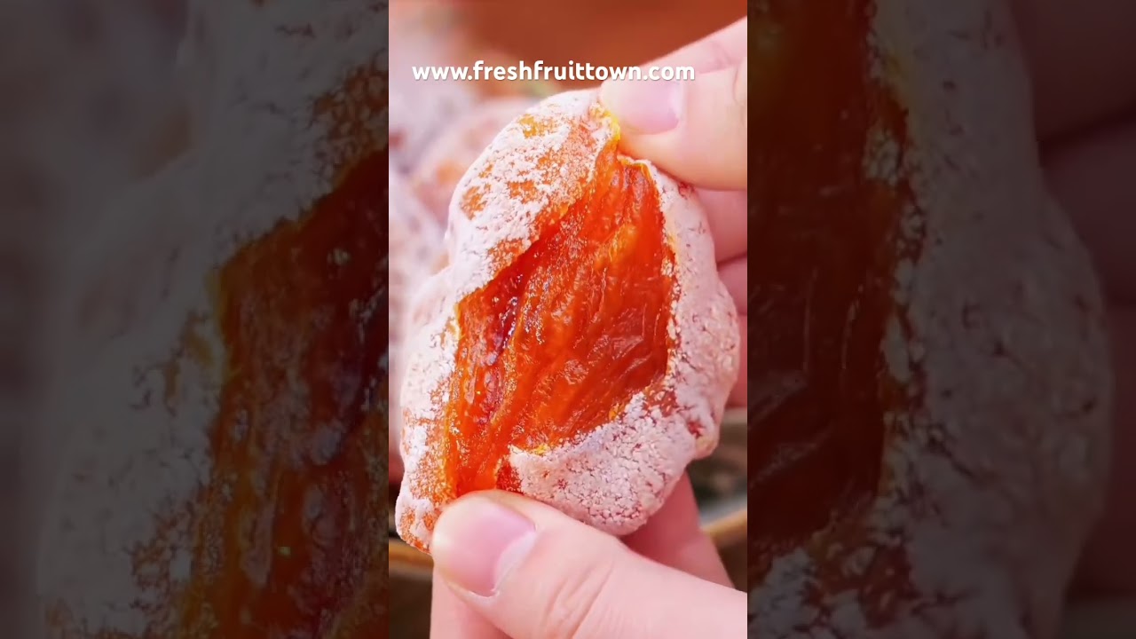 The Secret Inside a Chinese Dried Persimmon &mdash; You Won&rsquo;t Believe This Texture!