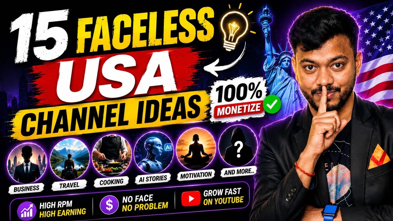 Only Americans Watch These 15 Faceless Niches 🤑 | High CPM YouTube Ideas 2026 | Usa Channel Ideas 📈