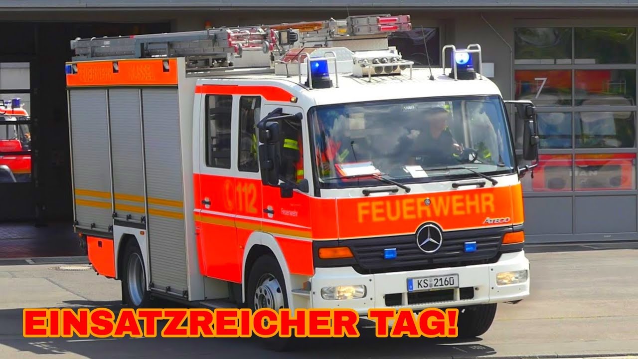 [VON EINEM EINSATZ ZUM NÄCHSTEN] Zahlreiche Einsatzfahrten der Berufsfeuerwehr Kassel!