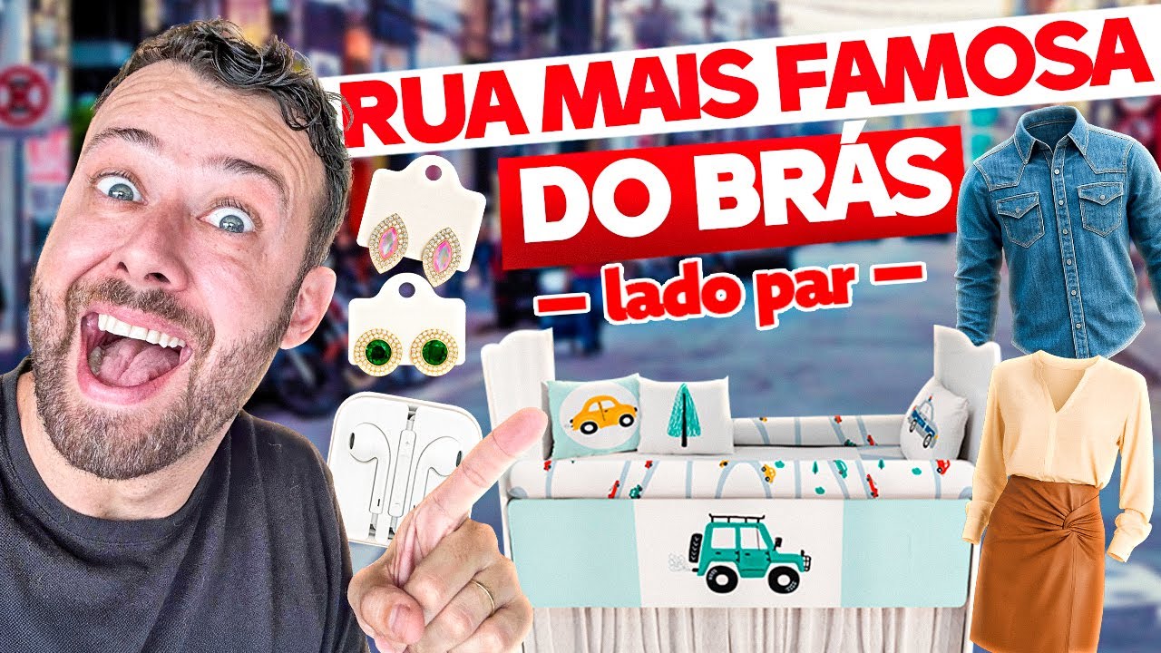 Explorando os PRODUTOS do LADO PAR da rua MAIS FAMOSA do BRÁS