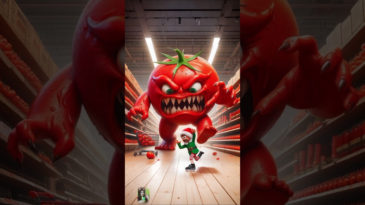 Evolution of Tomato: Big Tomato Monster in the supermarket with scary adventure 😻 