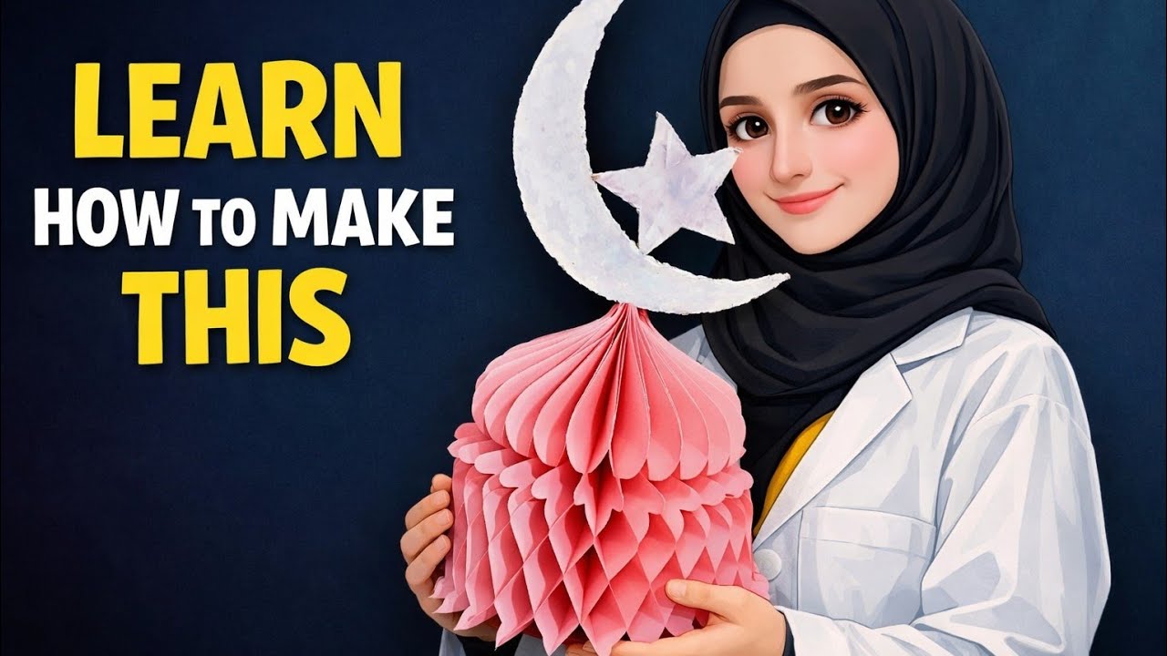 Ramadan Decoration Paper Lantern/DIY paper lantern/Ramazan Süsleme Kağıt Feneri/فانوس ورقي رمضاني