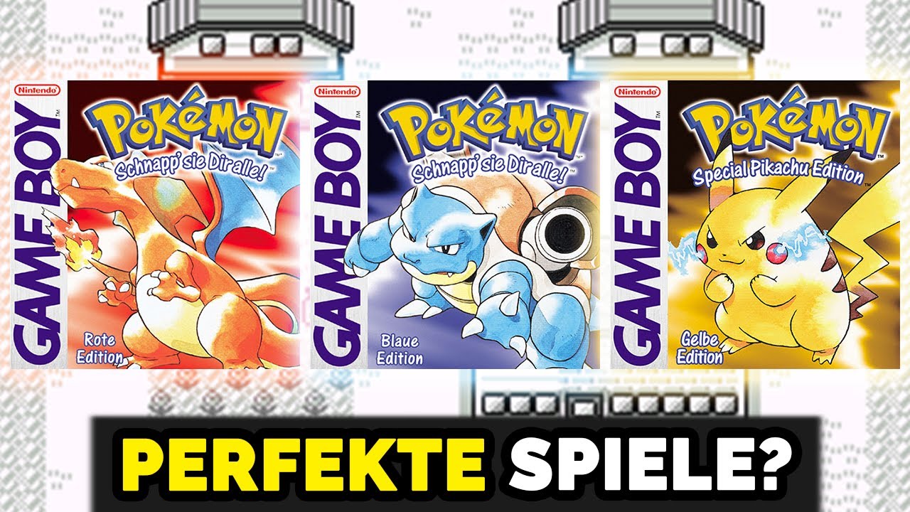 Sind Pokémon Rot Blau und Gelb die BESTEN Pokémon Spiele ALLER ZEITEN? - Die Pokémon Story