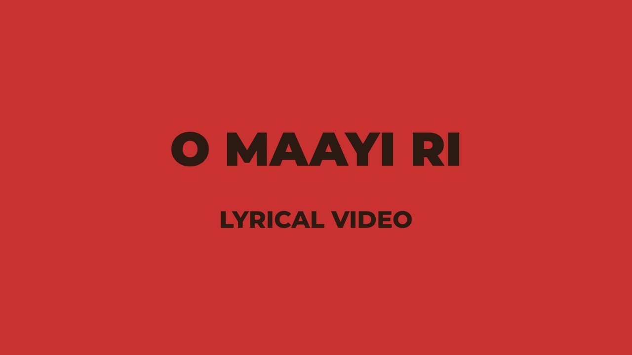 O Maayi Ri Lyrical Video | Shreya Ghoshal