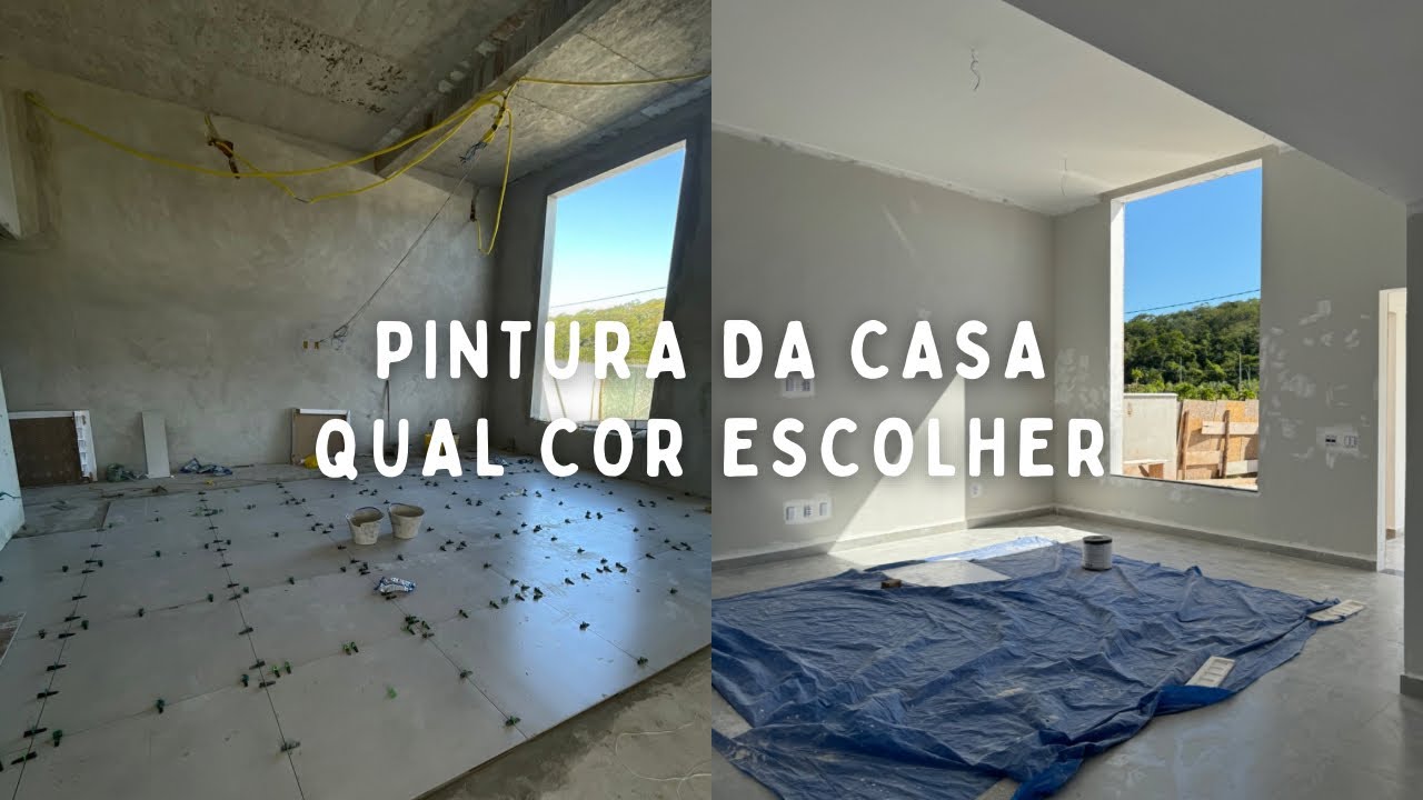 ATUALIZAÇÃO DA OBRA | TINTA BRANCO NEVE E BRANCO GELO | GESSO NO TETO | ESQUADRIA SUPREMA PRETA