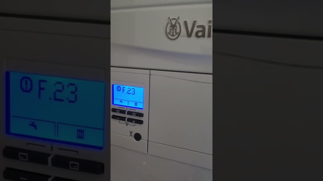 Код ошибки F23 на котле Valliant.
