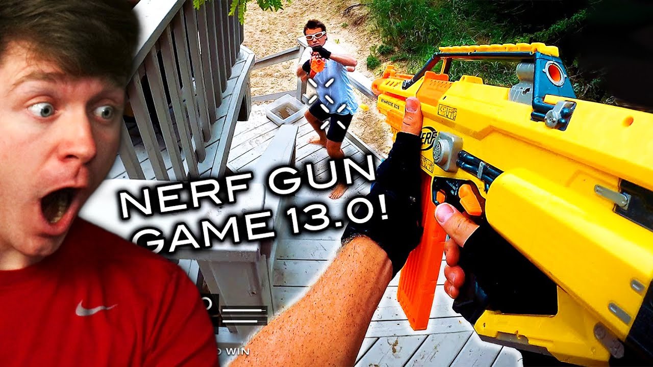 Reacting to the BEST NERF VIDEO GAME BATTLE!