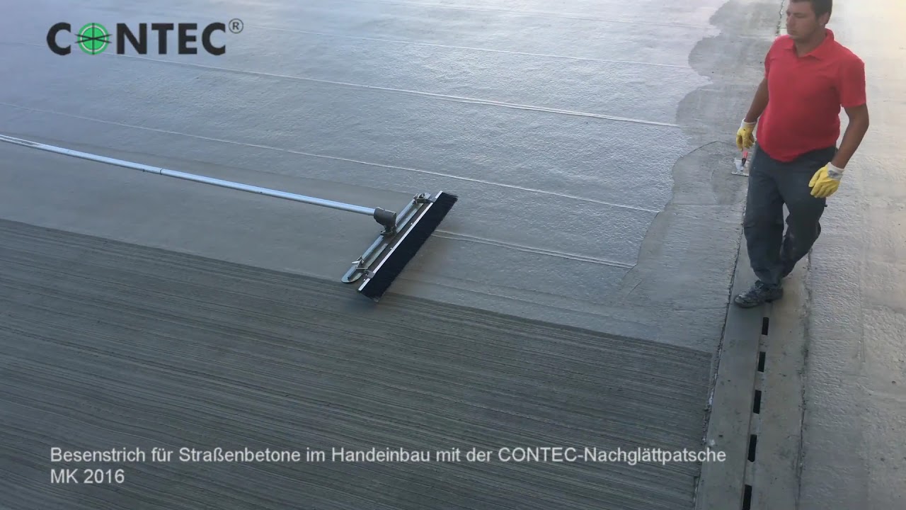 CONTEC Nachglättpatsche Besenstrich