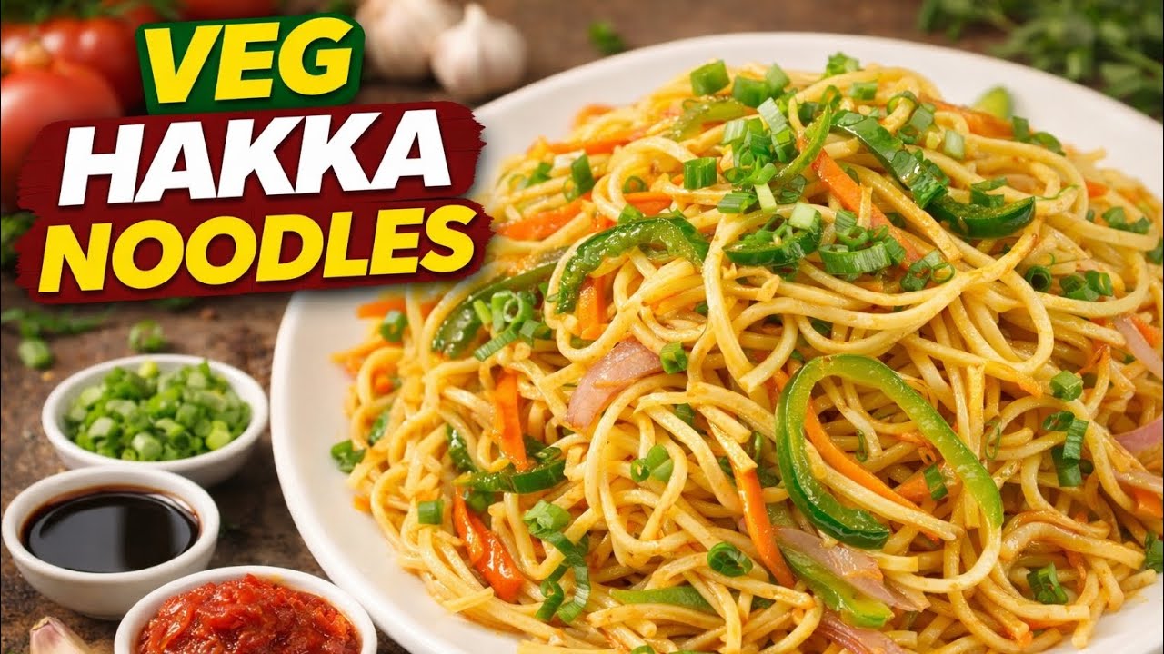 Veg Hakka Noodles 🍜 ವೆಜ್ ಹಕ್ಕಾ ನೂಡಲ್ಸ್ | Easy Street Style Noodles  #AnaghaFoodVlogs 