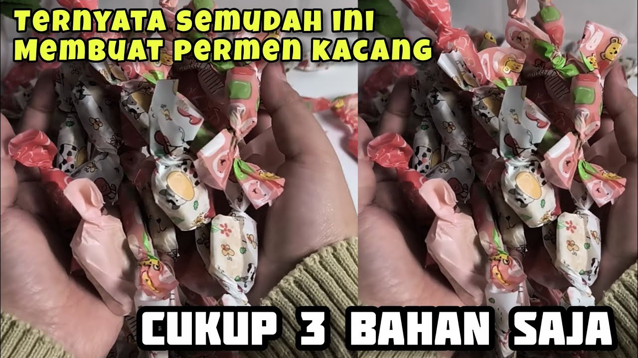 Resep permen kacang dengan 3 bahan saja!!! Cocok buat hidangan lebaran!!!