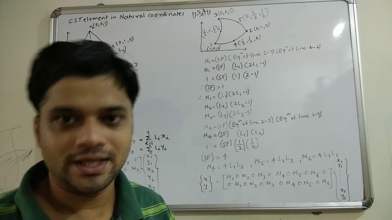 2D Analysis - CST element in natural coordinates Part A