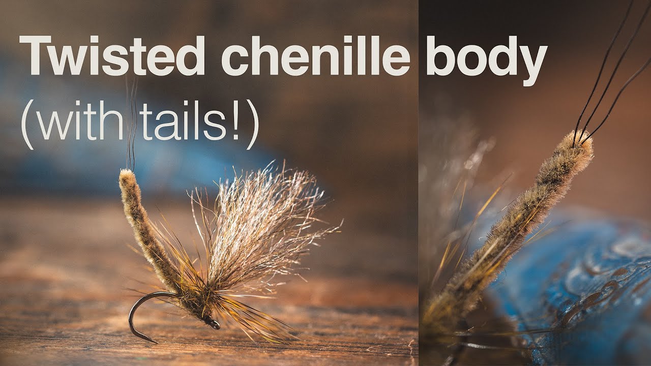 Tutorial for an extended chenille mayfly body