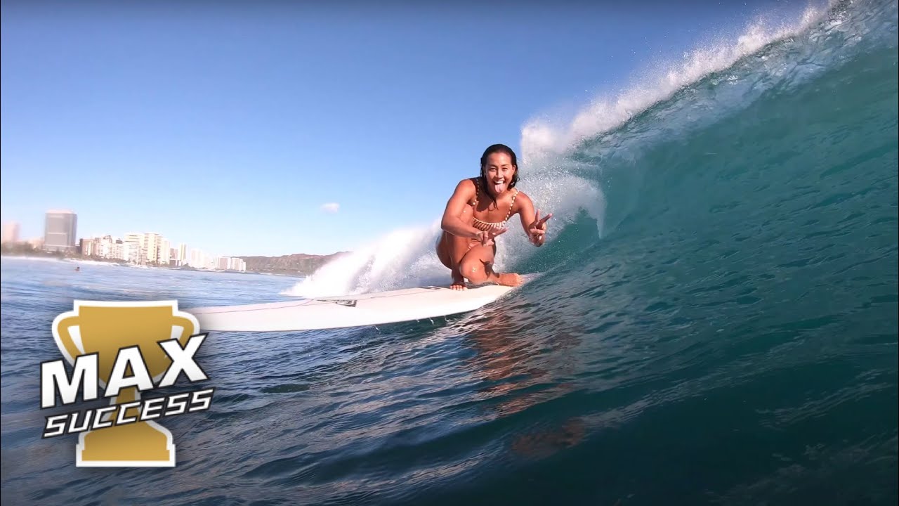 Surfing with Kelia Moniz | Max Success