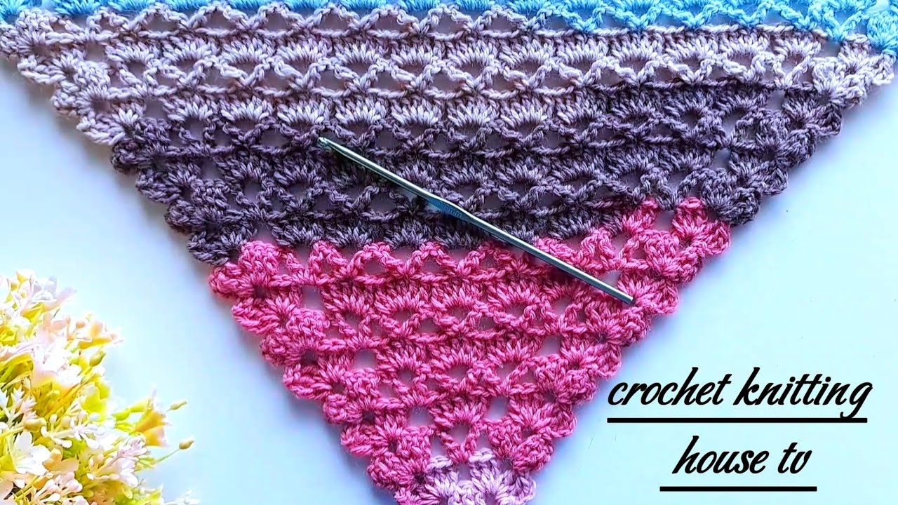 💯châle pour débutants👍châle au crochet facile & rapide vous allez l'adorer mes amis ❗️crochet châle