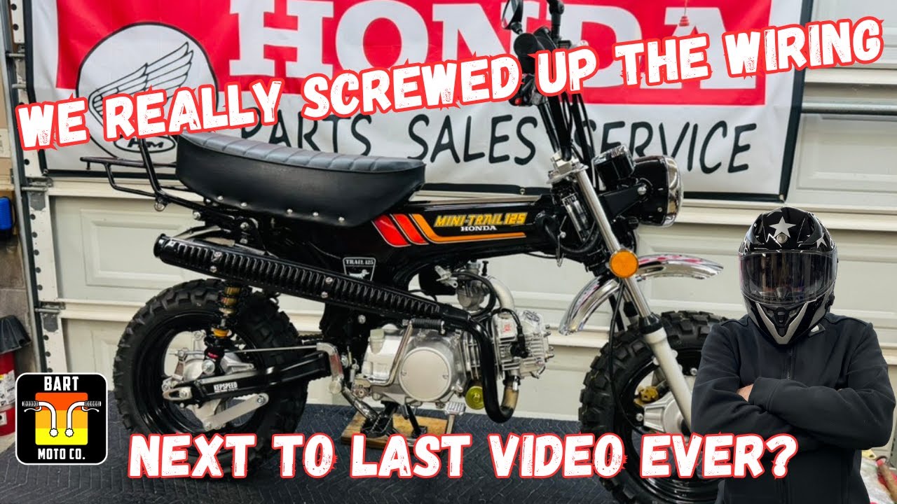 The New Icebear Champion next to final reveal it's a 1978 Honda CT70 Clone