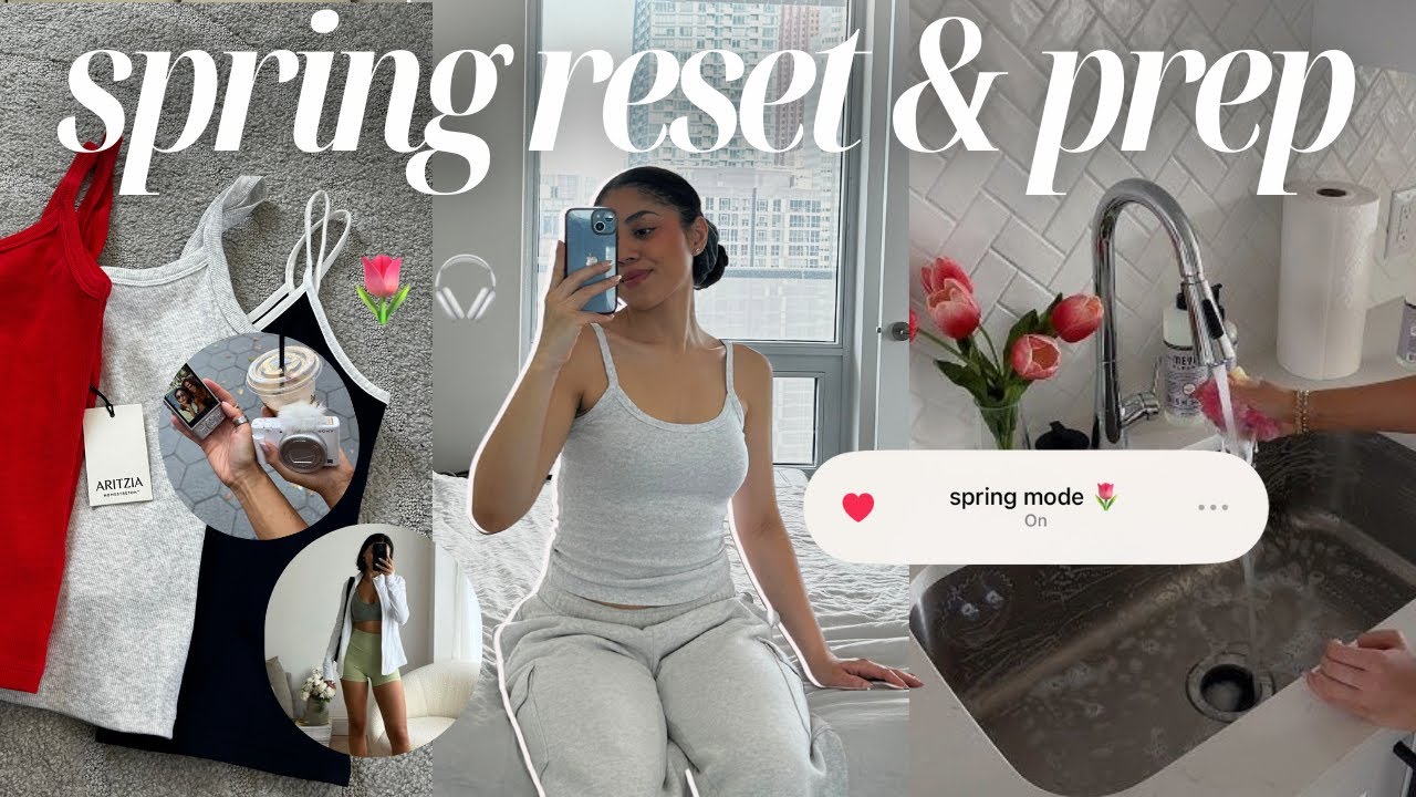 it’s time for a SPRING RESET 🌷 deep cleaning, mood boards, bucket lists, hobbies & new habits🦋