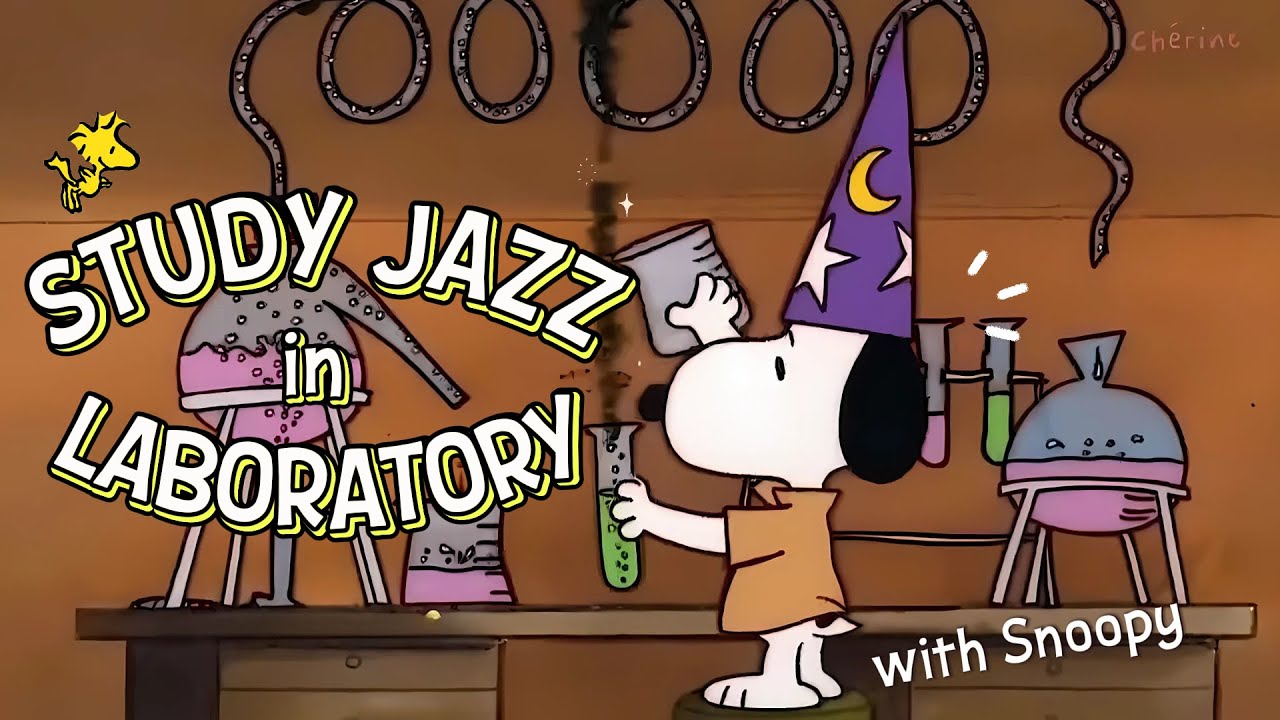 [𝐩𝐥𝐚𝐲𝐥𝐢𝐬𝐭] 7 Hours Study Jazz in Snoopy's Laboratory Class 🧪✨ BGM to Stay Centered for Study, Work