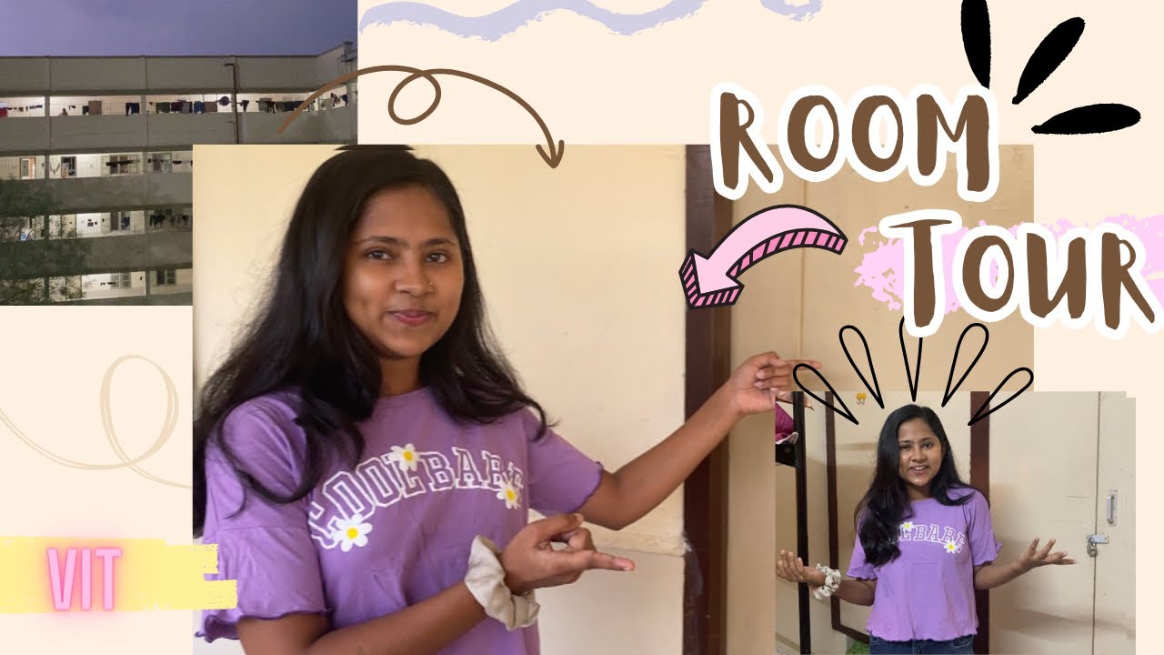 Girls Hostel room tour || Vit vellore || #manisha #tour
