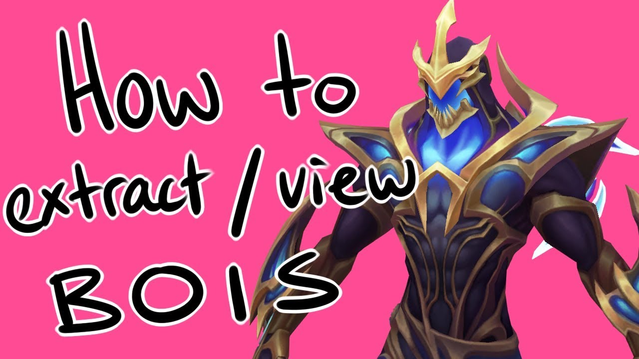 [TUTORIAL] Extracting League of Legends models (Cosplay and drawing reference)