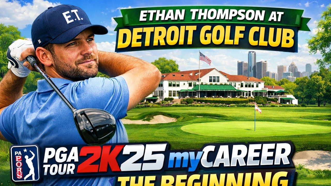 PGA Tour 2K25 MyCareer | Ethan Thompson’s Journey Begins! | The Ace Championship – Round 2 #pga2k25 