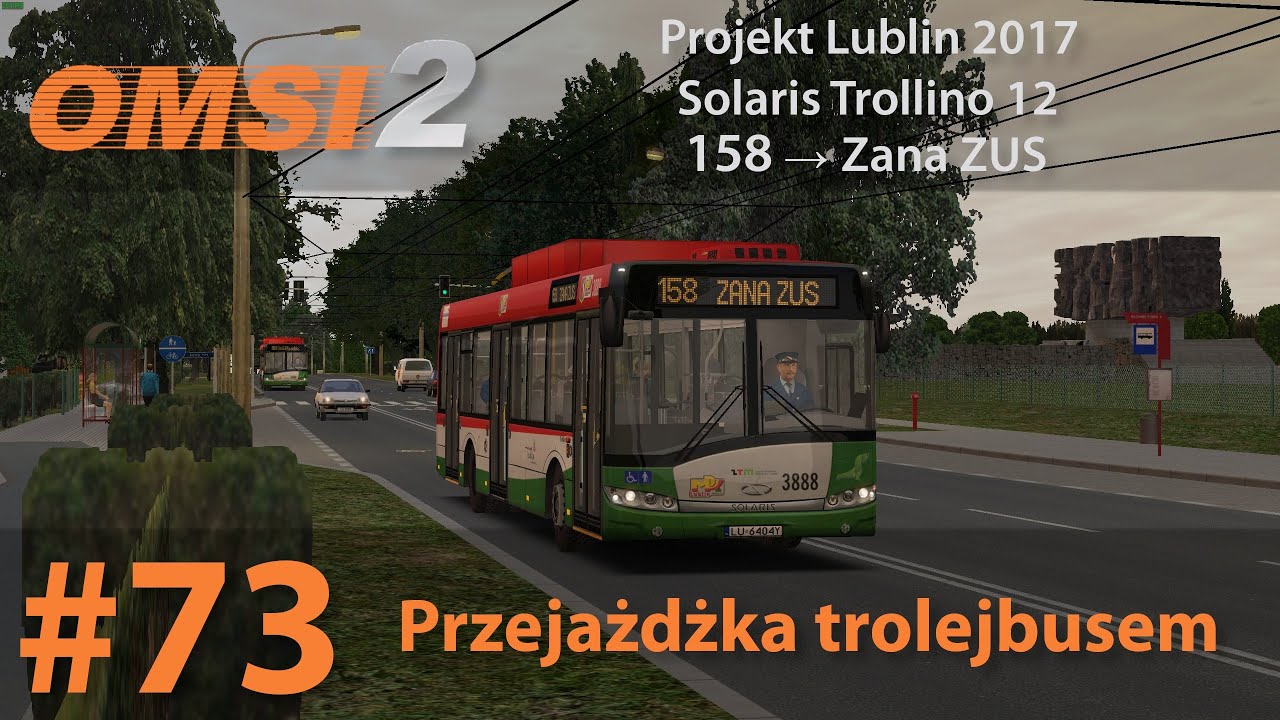 OMSI 2 #73: Przejażdżka trolejbusem | Projekt Lublin 2017 - Linia 158 | Solaris Trollino 12 III