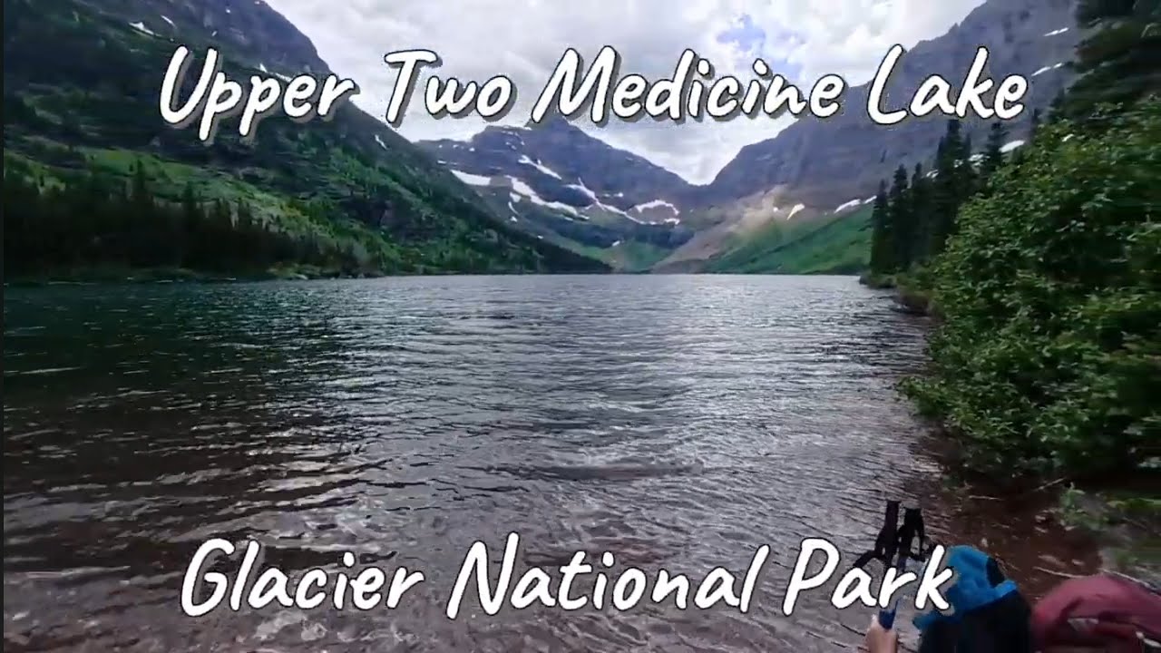 Upper Two Medicine Lake in Glacier National Park (HD)