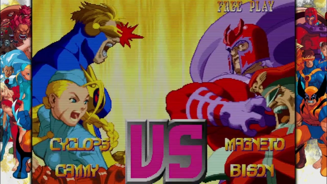 X-Men vs Street Fighter Cyclops Cammy