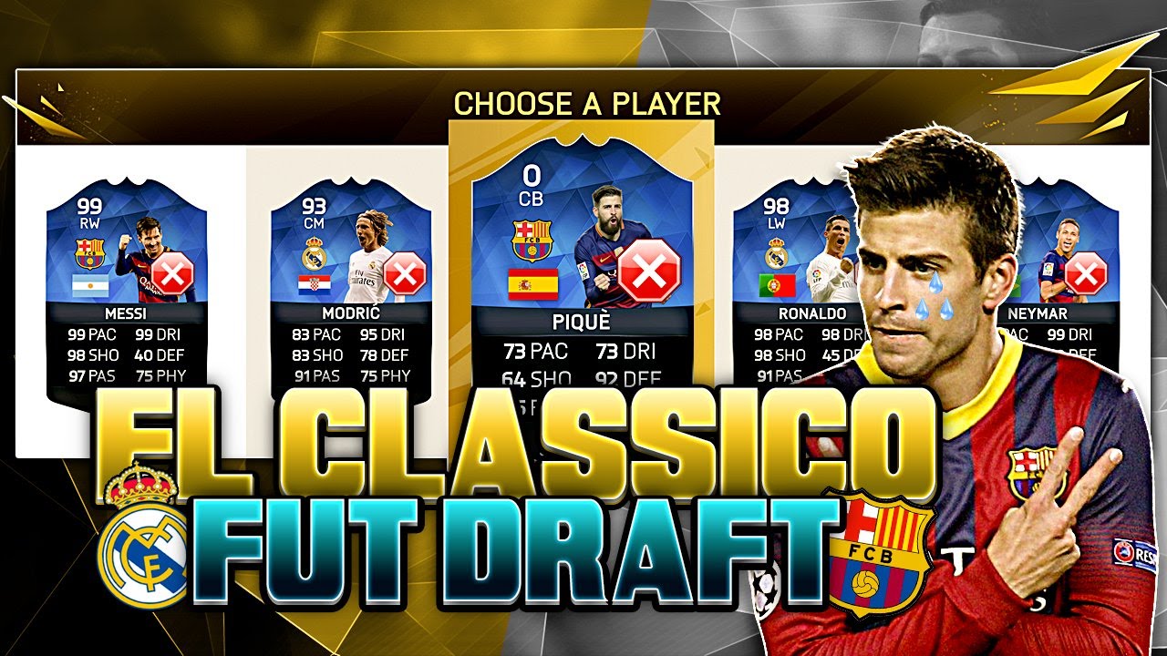 ОМГ НЕТ БАРСЕЛОНА МАДРИД ЭЛЬ КЛАСИКО ФУТ ДРАФТ ВЫЗОВ! FIFA 16 ULTIMATE TEAM