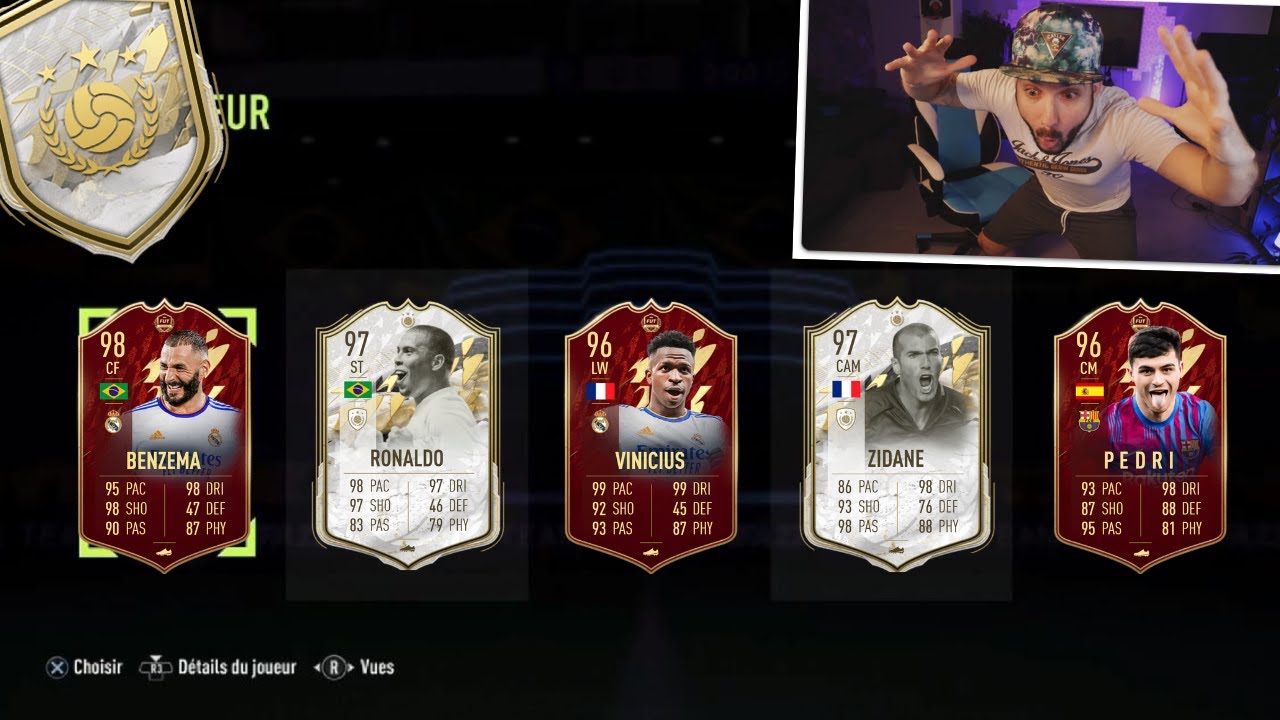 J'OUVRE X20 PACK ICONE MOMENTS 93+ ! FIFA 22