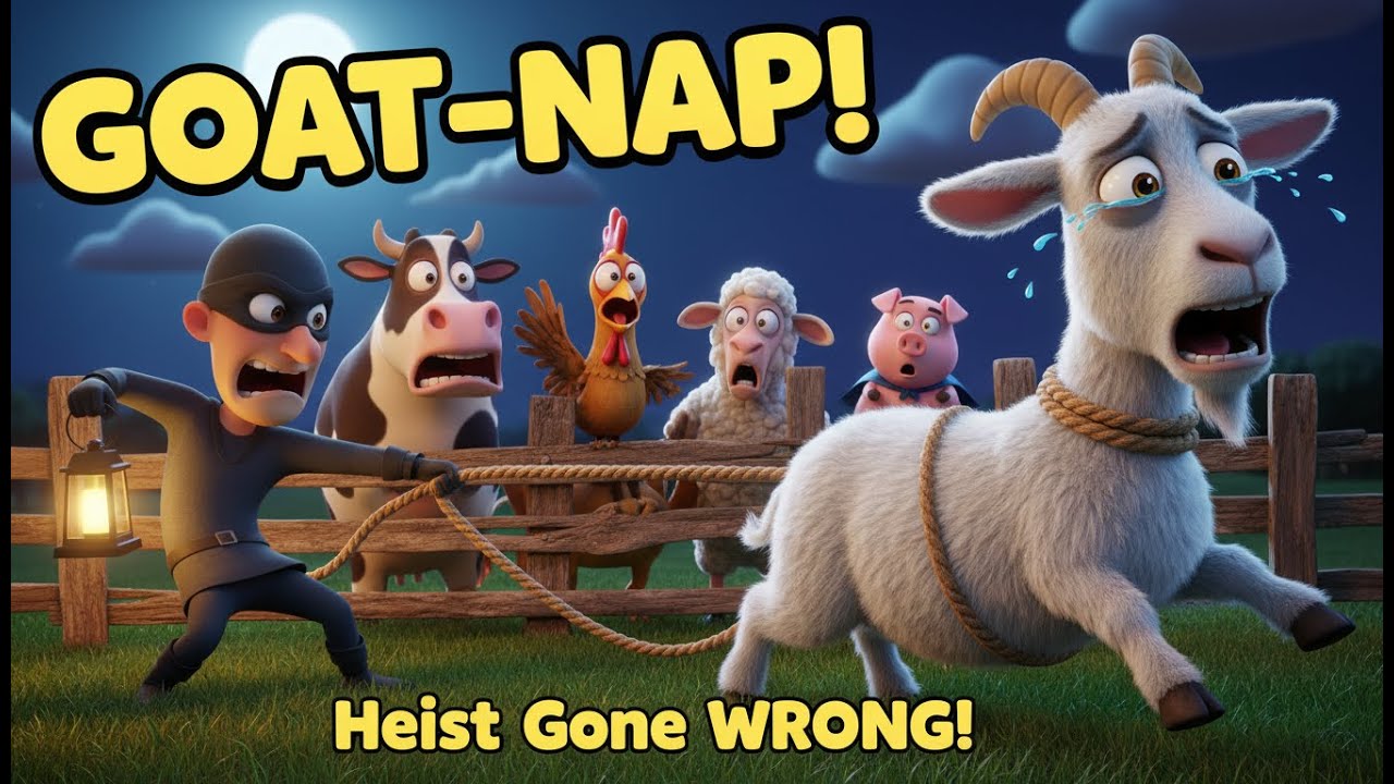 Thief Tries to Steal Goat 🐐 | Funny Old MacDonald Farm Story