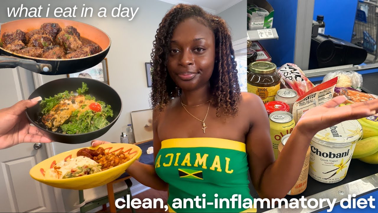 what i eat in a day | a week of clean eating & low inflammatory meals