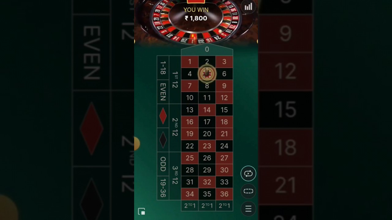 Single Number Hit || Roulette Gameplay|| #roulettestrategy #bettingsystems #casinogames