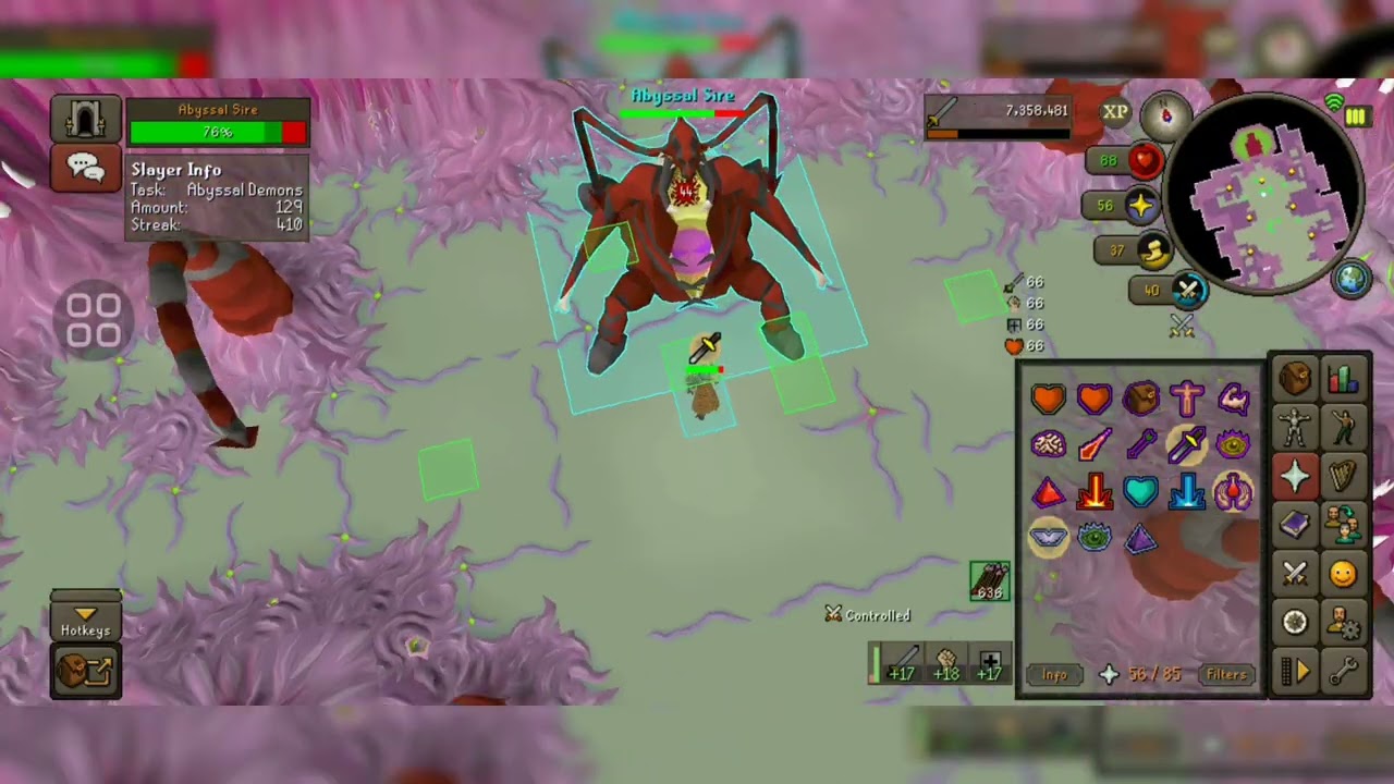 Abyssal Sire mobile kill demonstration