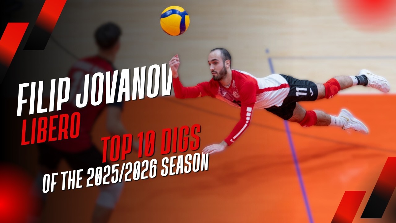 Filip Jovanov | Top 10 Digs | Libero Highlights | 2025/2026 Season
